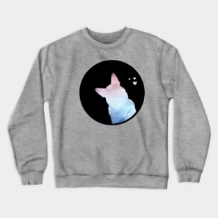 German Shepherd Love - Soft Lilac Silhouette Crewneck Sweatshirt